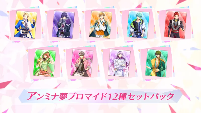 アンミナ夢ブロマイド12種セットパックのパッケージ画像