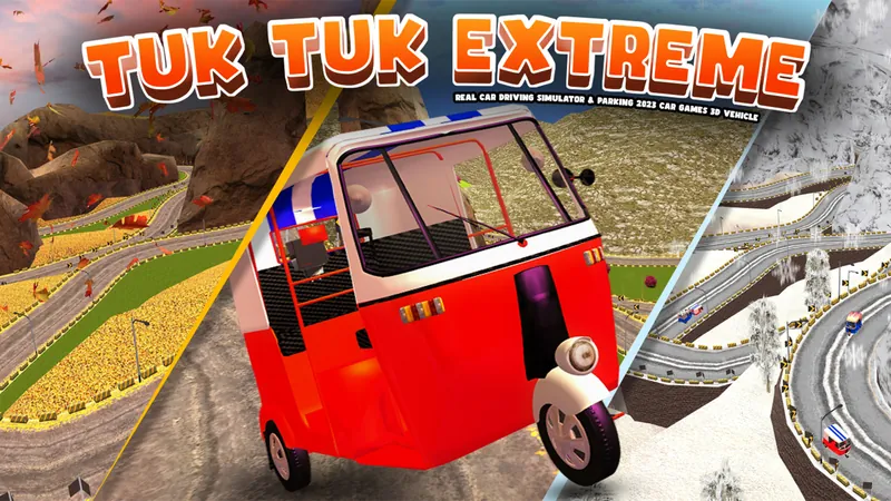 Tuk Tuk Extreme - Real Car Driving Simulator & Parking 2023 Car Games 3D Vehicleのパッケージ画像