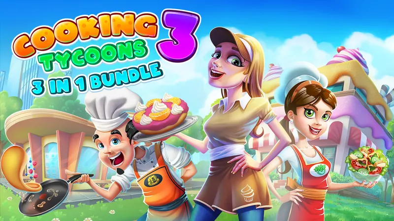 Cooking Tycoons 3: 3 in 1 Bundleのパッケージ画像