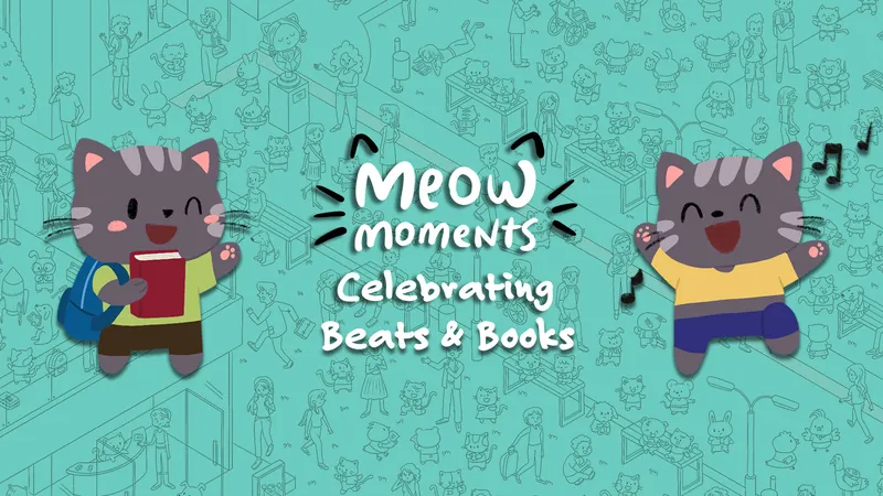 Meow Moments: Celebrating Beats & Books (ニャーモーメント: ビートとブックで祝おう)のパッケージ画像