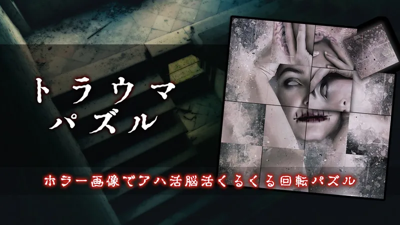 トラウマパズルーホラー画像でアハ活脳活くるくる回転パズルーのパッケージ画像