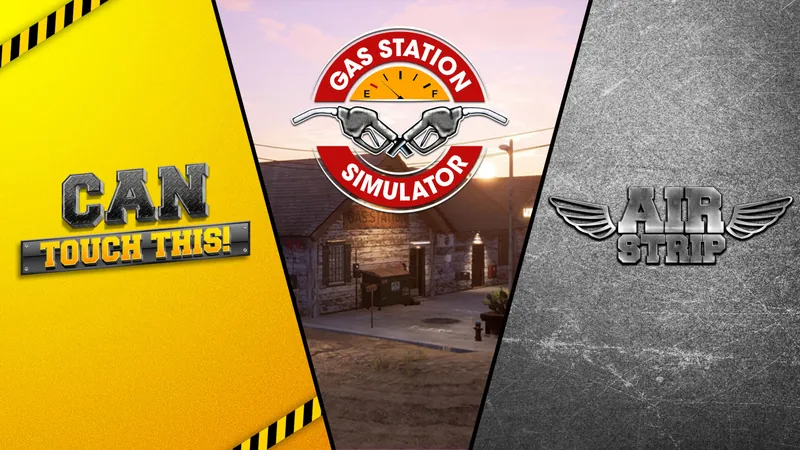 Gas Station Simulator, Airstrip DLC and Can Touch This DLC Bundleのパッケージ画像