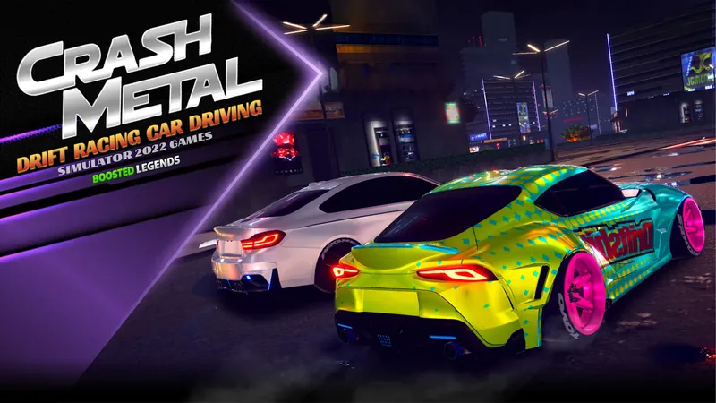 CrashMetal - Drift Racing Car Driving Simulator: Boosted Legendsのパッケージ画像