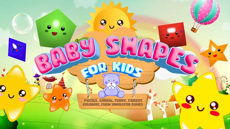 Baby Shapes for Kids - Puzzle,Animal,Funny, Parent,Coloring,Farm Simulator Gamesのパッケージ画像