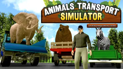 Animals Transport Simulator - Car Driving & Parking Games Real Zoo Parkのパッケージ画像