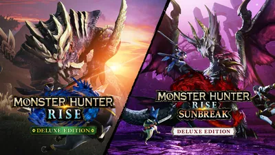 モンスターハンターライズ ＋ サンブレイク ダブルデラックスセットのパッケージ画像