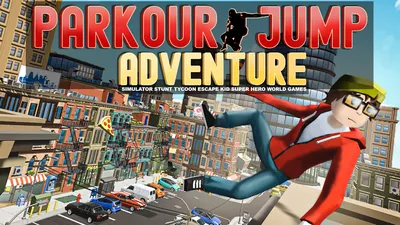 Parkour Jump Adventure - Simulator Stunt Tycoon Escape Kid Super Hero World Gamesのパッケージ画像
