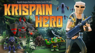 Krispain Hero:Roguelite Dungeon Shooter Fire Simulator Counter FPS Worldのパッケージ画像