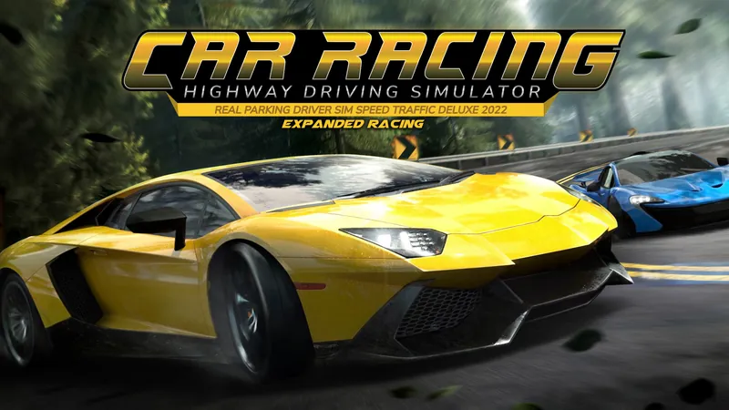 Car Racing Highway Driving Simulator, Real Parking Driver Sim Speed Traffic Deluxe 2022 – Expanded Racingのパッケージ画像