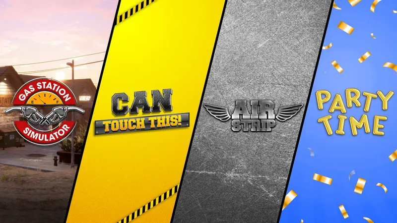 Gas Station Simulator, Airstrip DLC, Can Touch This DLC and Party Time DLC Bundleのパッケージ画像